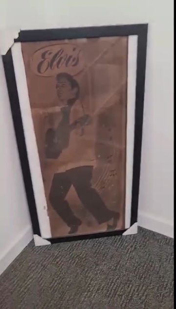 Thumbnail: Framed Elvis Presley King of Rock and Roll Picture