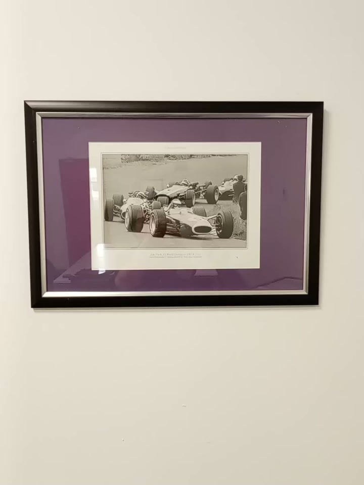 Thumbnail: Framed Jim Clark Lotus 49 Formula 1 Motorsport Print 1967 – Classic F1 Wall Art