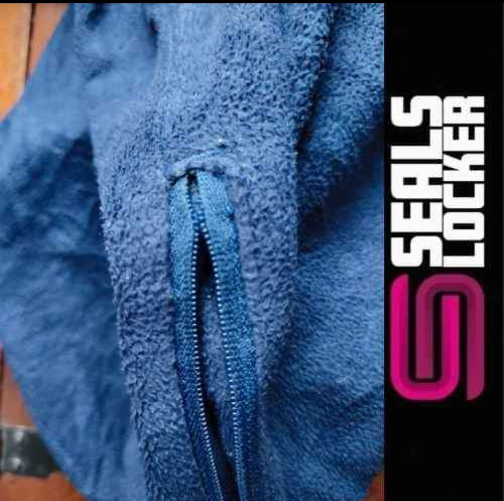 Thumbnail: Damaged Youth NFL Team Apparel Seattle Seahawks Embroidered Zip Up Fleece Jacket