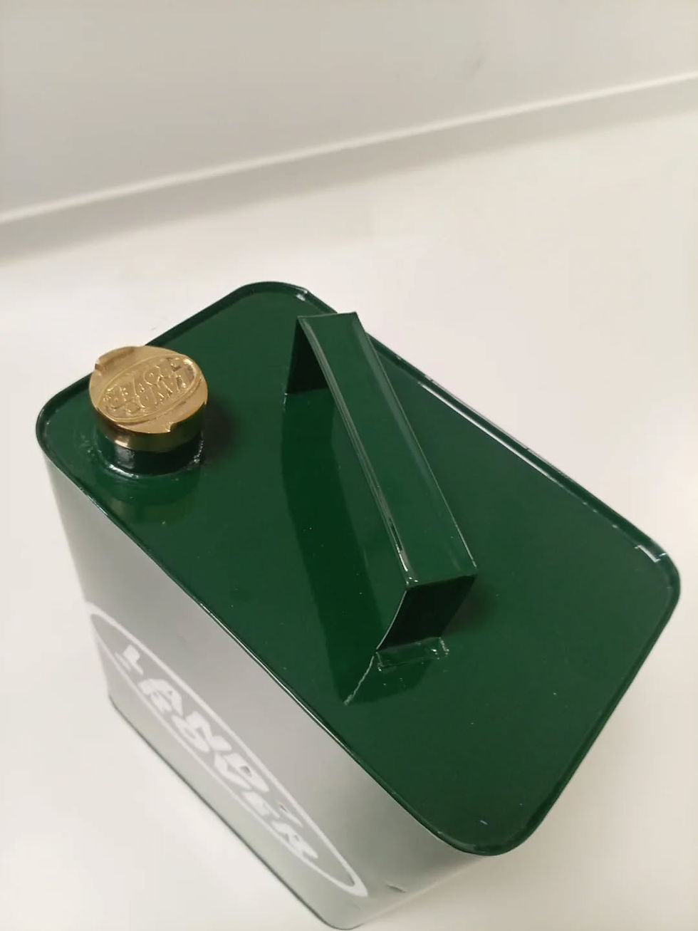 Thumbnail: Small Dent Land Rover Petrol Can With Brass Cap- Garage Decor 33 x 25 x 16.5cm