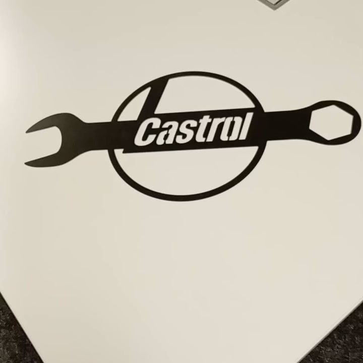 Thumbnail: Castrol Spanner Garage Wall Art – Retro Workshop Metal Sign 🛠️
