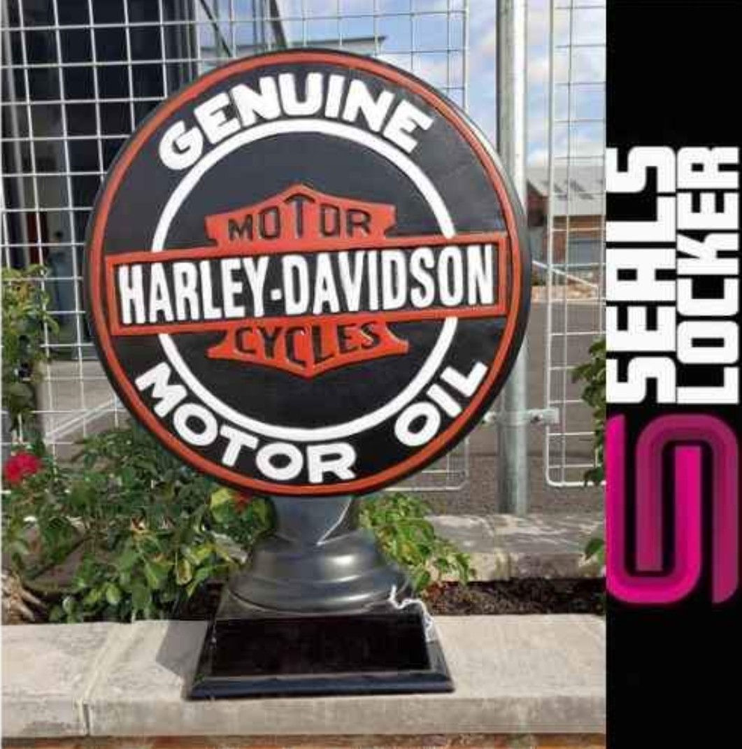 New Harley Davidson Aluminium Globe Sign