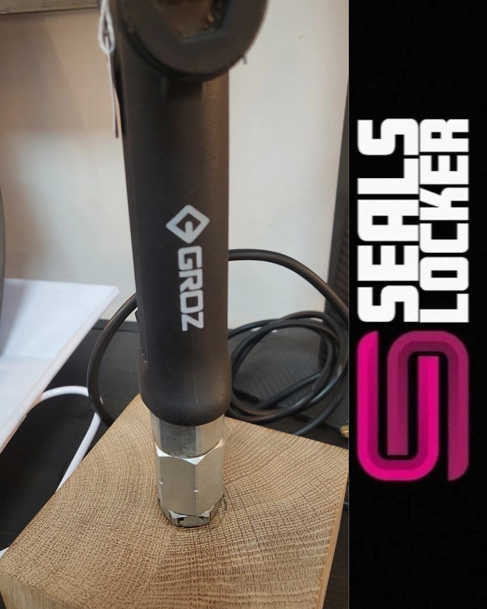 Thumbnail: Handmade Upcycled Groz Over Head Oil Dispenser Nozzle Lamp
