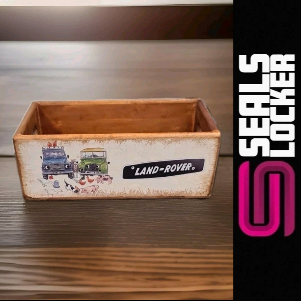 Thumbnail: Small Vintage Land Rover Logo
Storage Wooden Crate
26cmx12.5cmx9.7cm
