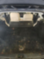 Subaru liftgate area embedded with dirt