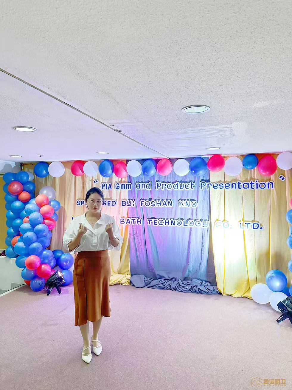 KINO representative at the 2025 PIA product presentation in Davao Philippines
