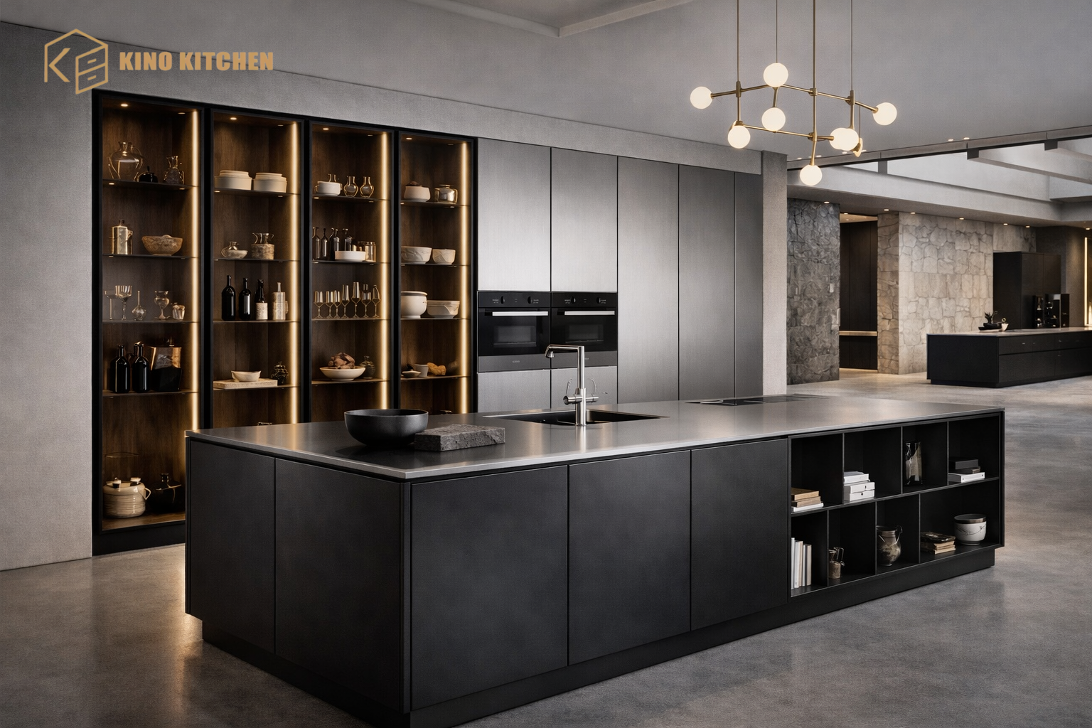 Stainless steel kitchen design