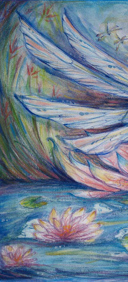 Thumbnail: The Lillypond Original Fairy Lovers Painting