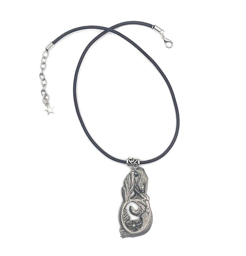 Thumbnail: Mermaid pendant necklace mermaid gift artisan design