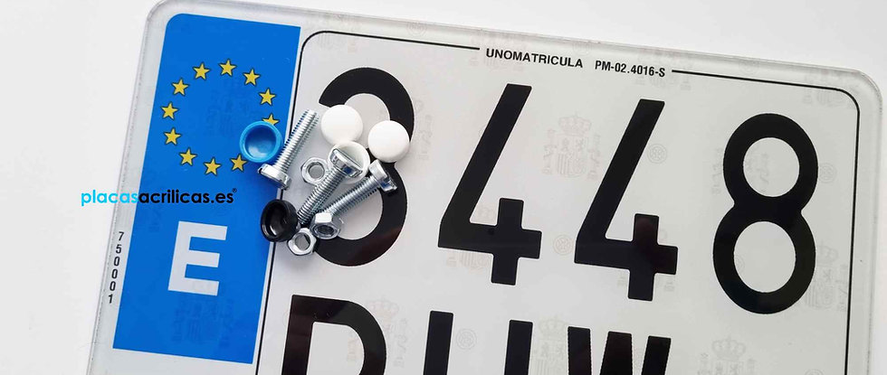 Unomatrícula Moto Homologada PM-02.4016-S 22x16cm - Atornillada