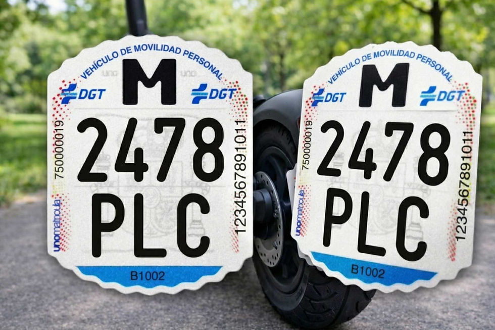 MATRÍCULA VMP DE PLACASACRILICAS2478PLC