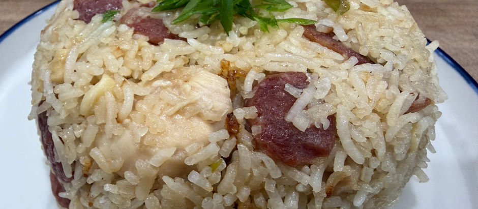 Rice Cooker Chinese Sausage and Chicken