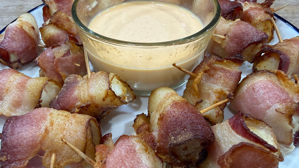 Air Fryer Bacon Wrapped Scallops