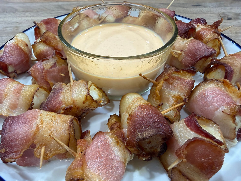 Air Fryer Bacon Wrapped Scallops