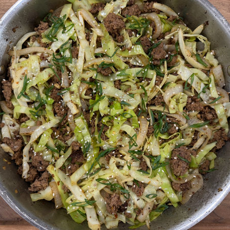 Low Carb Mongolian Ground Beef Skillet