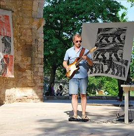 Jean-Marc Weber lors du concert donné à l'Eglise de Cortiambles