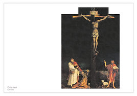 Christ haut Christo Rébus onomastique, 2002. Carton de l’exposition