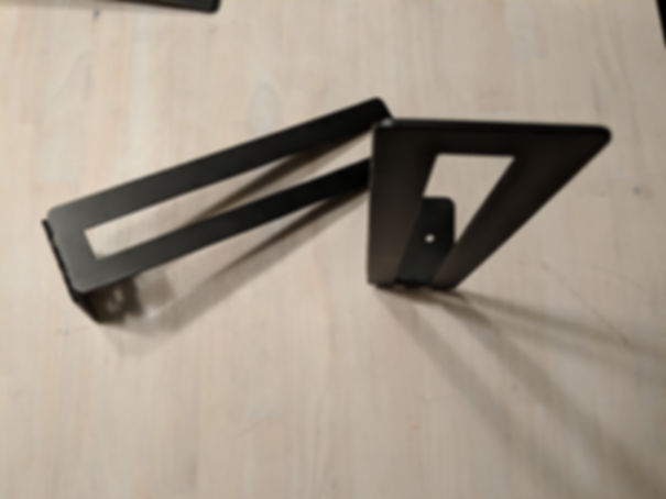Pair of Modern Single-Shelf Brackets