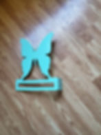 Thumbnail: Pair of Butterfly Single-Shelf Brackets
