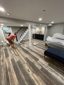 Basement remodel in st. louis