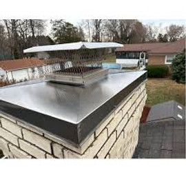 Stainless steel chimne chase cover installation in st. louis