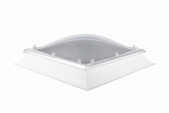 Image of a white fixed Classic Flat Roof Dome