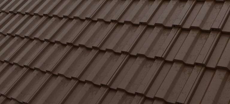 Brown Square Top Concrete Roof Tiles