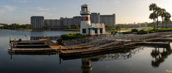 Caribbean Beach Resort Light House Pano Walt Disney World