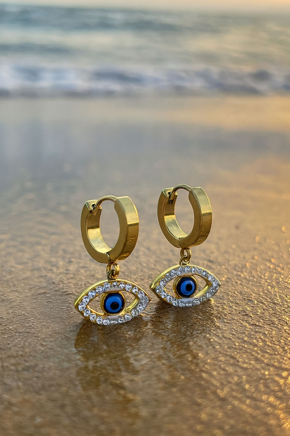 evil eye hoops