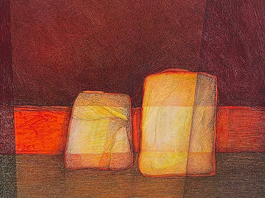 Ann Parry_Composite forms, acrylic paint and coloured pencil on board, 60x60cm.jpg