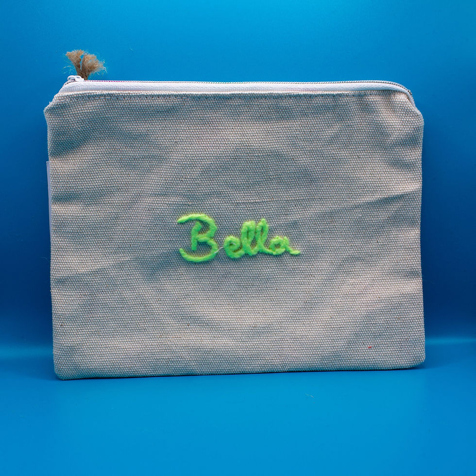 Miniature : Les Petites Signatures – Pochette plate brodée – Coton