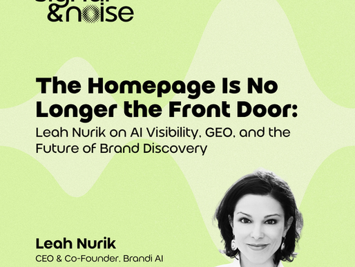 The Homepage Is No Longer the Front Door: Leah Nurik on Al Visibility, GEO, & the Future of Brand Discovery
