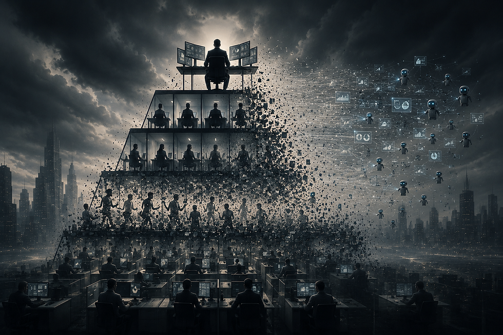 Why AI Won't Just Eliminate Managers. It Will Collapse Entire Categories of Work.