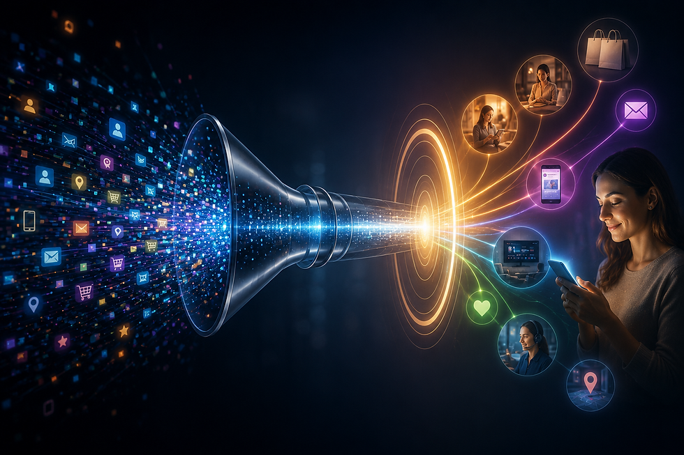 Experience lives downstream from data.