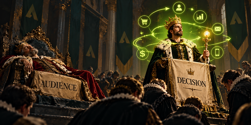 The audience is dead. Long live the decision. In an AI-driven marketing world, static segments are giving way to continuous, real-time decisions about what each customer needs next.