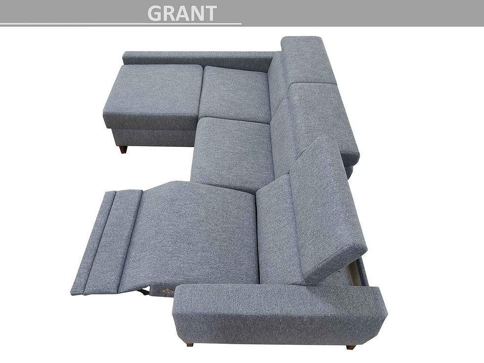 Miniatura: Polohovací rohová souprava relax Grant SofaBed