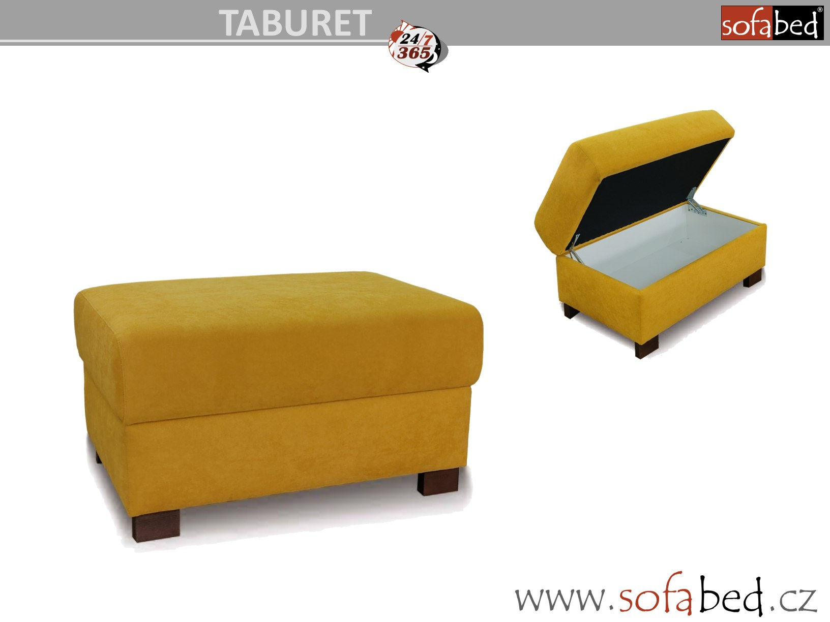 TABuret k rozkládací pohovce na každodenní spaní SofaBed