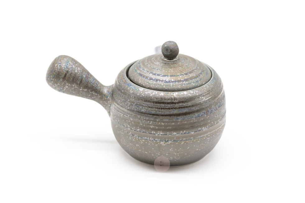 Thumbnail: 【入門必備】藍黑 急須茶具套裝(美濃燒)