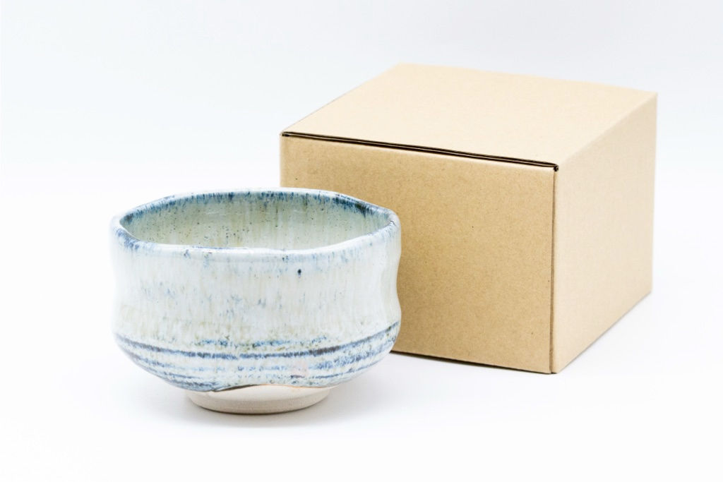 銀鼠色 抹茶碗 (美濃燒)