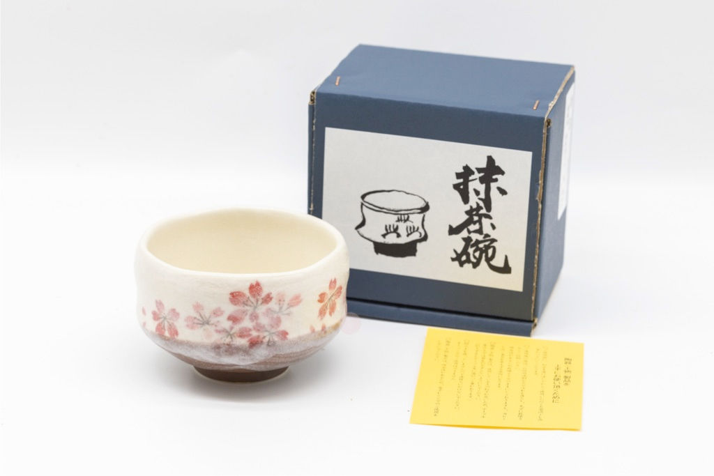 平安櫻花紅色 迷你抹茶碗 (美濃燒)