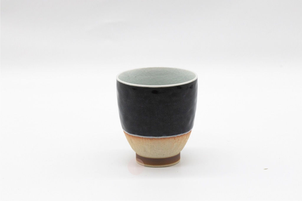 四季彩 黑鶴 茶杯 (波佐見燒)