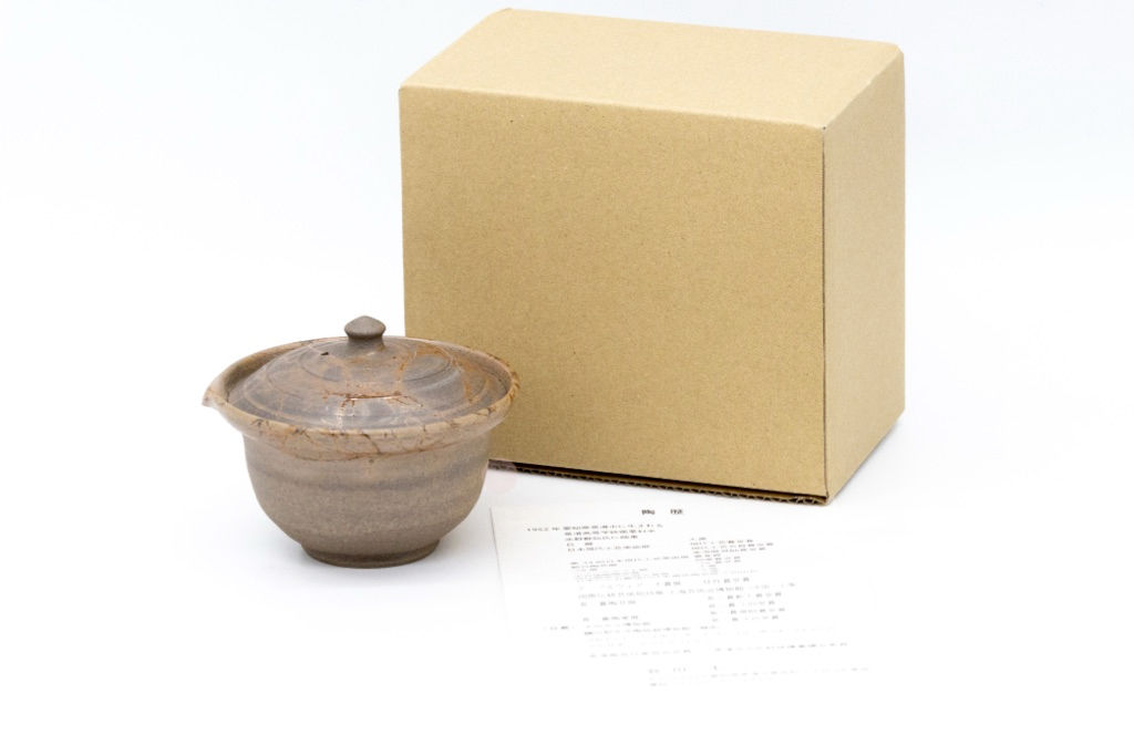 谷川仁作 炭化藻掛 寶瓶 (常滑燒)