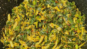 Spring Greens With Spices By Tracey Ramseebaluck