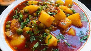 Aloo Matar By Shams Razzak