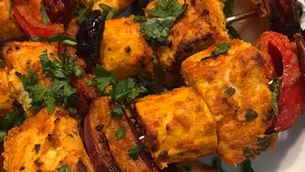 Paneer And Courgette Skewers By Linda Knight