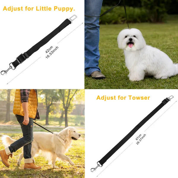 Miniatura: 2Pcs Pet Dog Seat Belt Leash Adjustable Pet Dog Cat Safety Leads Harness