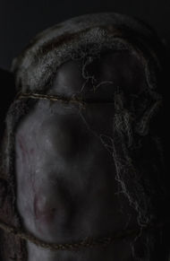 Kratt (I)
(Wood, rope, old fabric, foam and wax, 80x20x15cm)