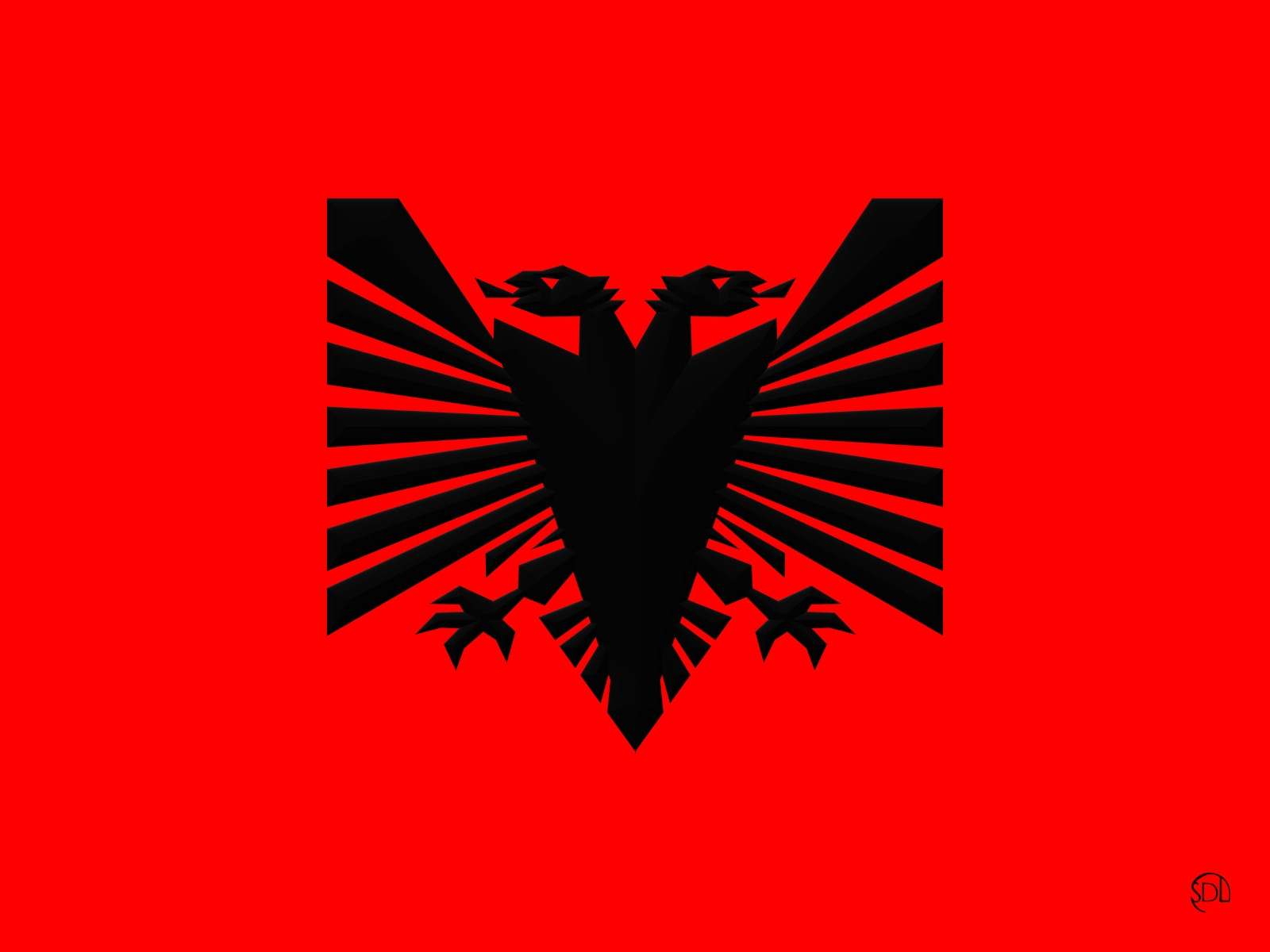 SDL VIEW | Albanian Eagle Geometric Rectangular by Sam Diellor Luani