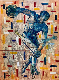 Victoire - techniques mixtes - 100x75 - 2024