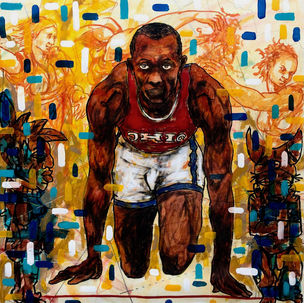 Magic Jesse - techniques mixtes - 100x100 - 2024